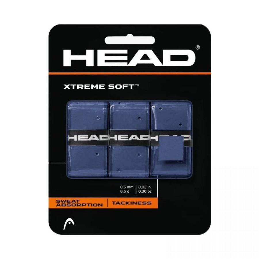 Blister Overgrips Head Xtreme Soft Azul 3 Unidades  Offer + Cheap