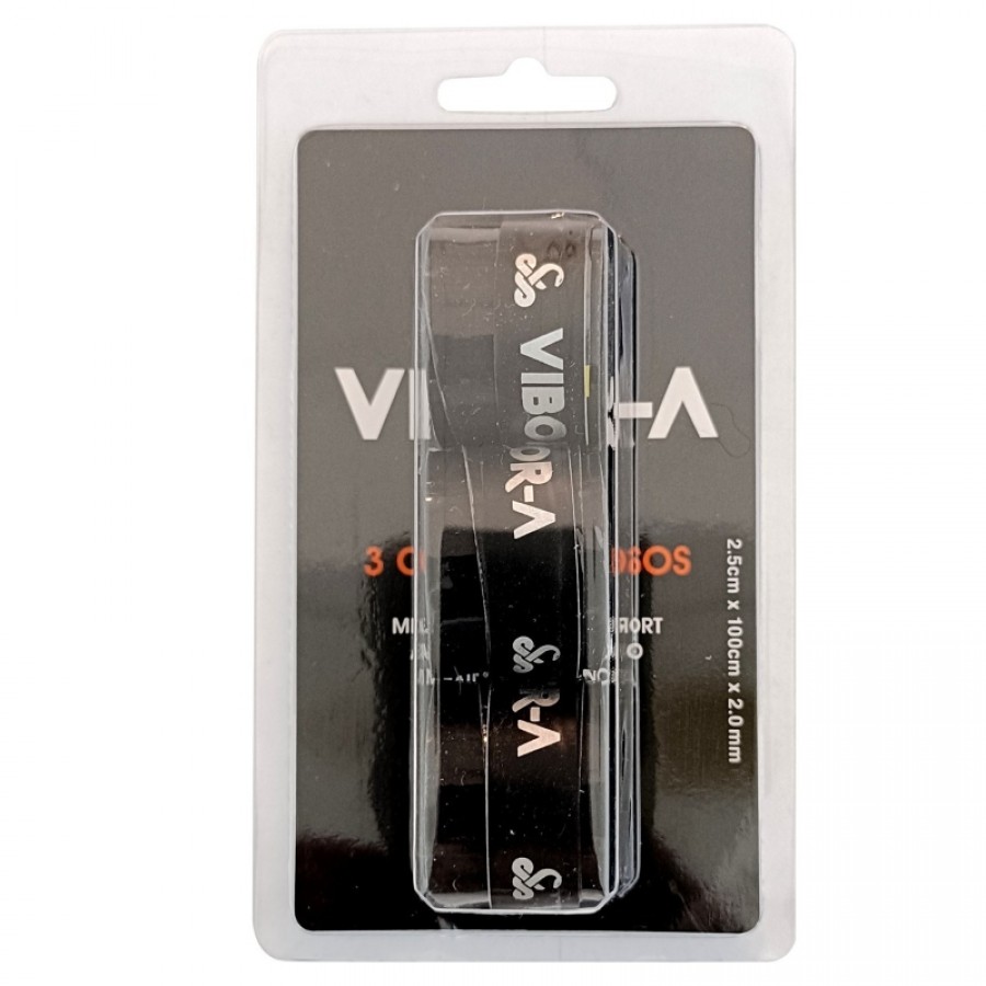 Blister Vibora Pro Liso Negro 3 Overgrips   Offer + Cheap