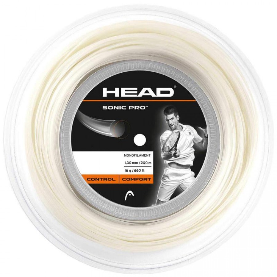 200m Head Sonic Pro 1.30mm Bobine de Corde Blanche  Offre - Pas cher