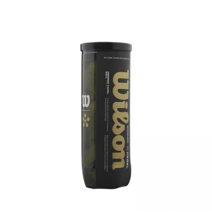 Bote de 3 Pelotas Wilson Padel Premier Speed  Oferta + Barato