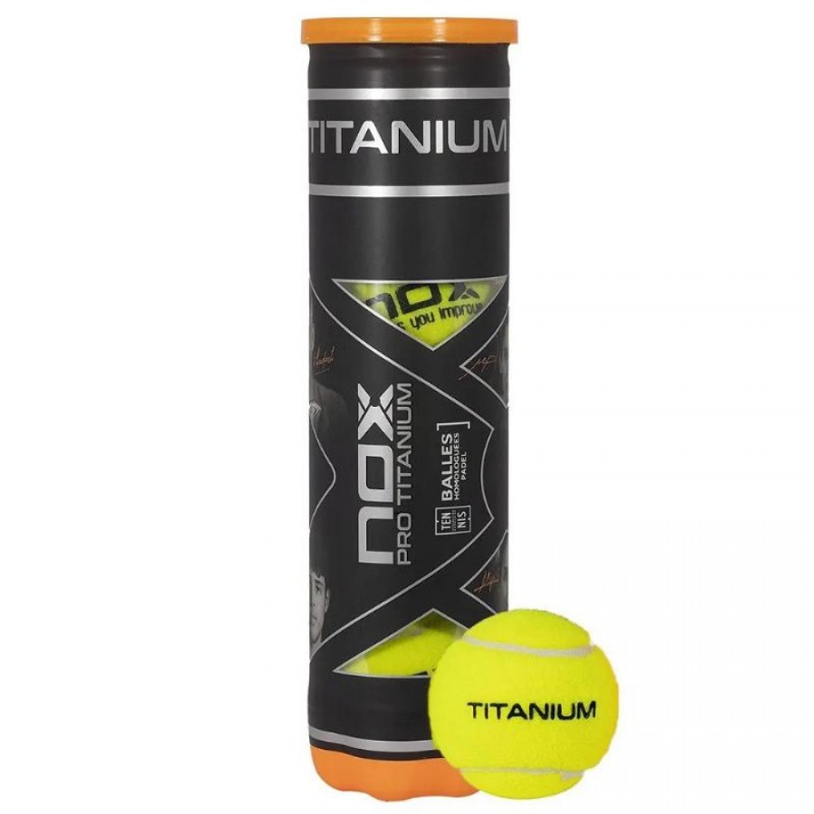 Bote de 4 Pelotas Nox Pro Titanium  Offer + Cheap