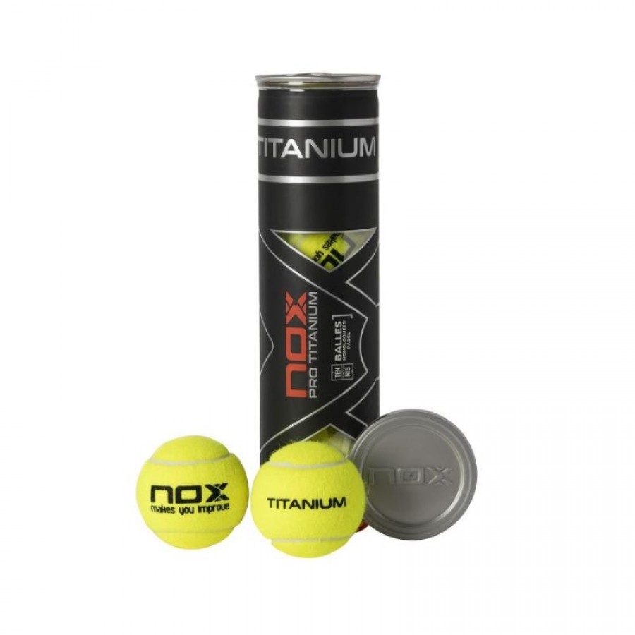 Bote de 4 Pelotas Nox Pro Titanio Argento  Offerta + Economico