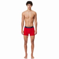 Lacoste Navy Blue White Red Boxers 3 Units  Offer + Cheap