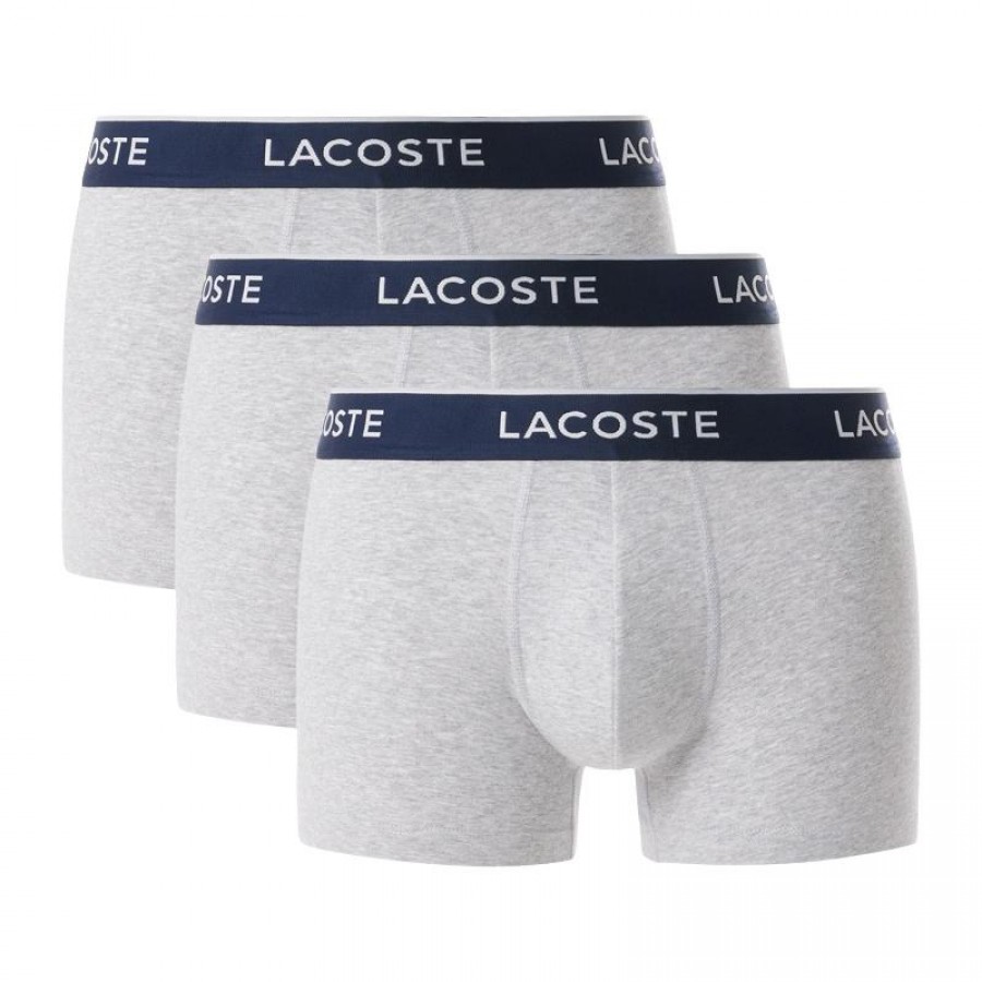 Lacoste Gray Vigore Boxers 3 Units  Offer + Cheap