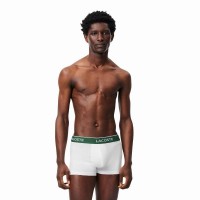 Boxers Lacoste Preto Branco Cinza Vigore 3 Unidades  Oferta + Barato