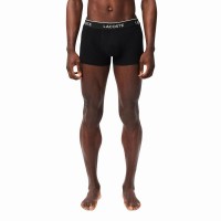 Boxers Lacoste Preto Branco Cinza Vigore 3 Unidades  Oferta + Barato