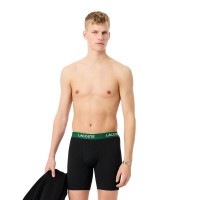 Boxers Lacoste Noir Vert 3 unités