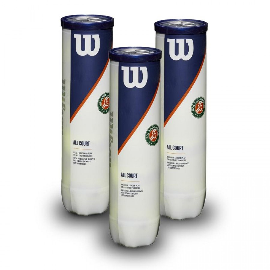 Pack of 3 Wilson Roland Garros 4-Pack Dinghies  Offer + Cheap