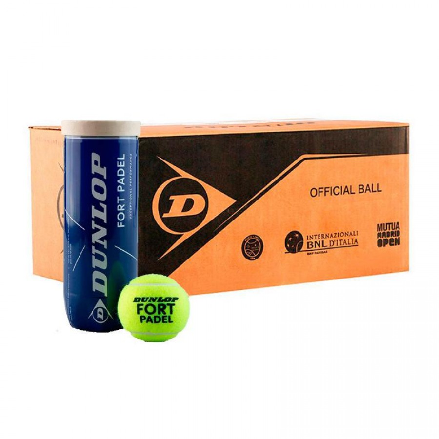 Cajon 72 Pelotas - 24 Pots de 3 unites - Dunlop Fort Padel  Offre - Pas cher