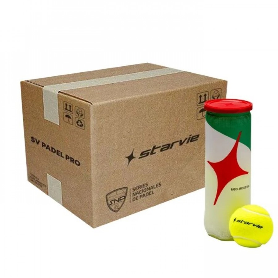 Cajon 72 Pelotas - 24 Caixas de 3 uds Starvie Padel Master  Oferta + Barato