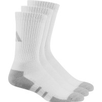 Adidas Essentials Cushioned Crew Socks White Gray 3 Pairs  Offer + Cheap
