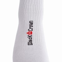 Meias Brancas Altas Premium Black Crown 1 Par  Oferta + Barato