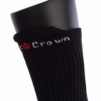 Black Crown Premium High Black Socks 1 Pair  Offer + Cheap