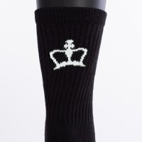Black Crown Premium High Black Socks 1 Pair  Offer + Cheap