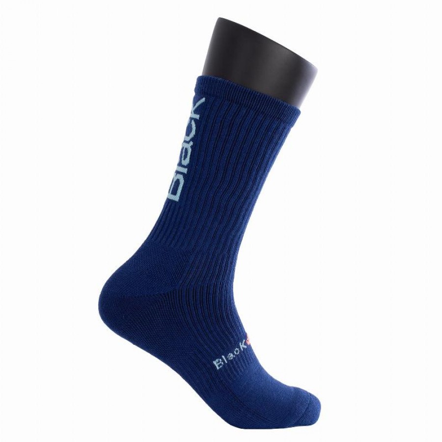 Black Crown Pro High Navy Blue Socks 1 Pair  Offer + Cheap
