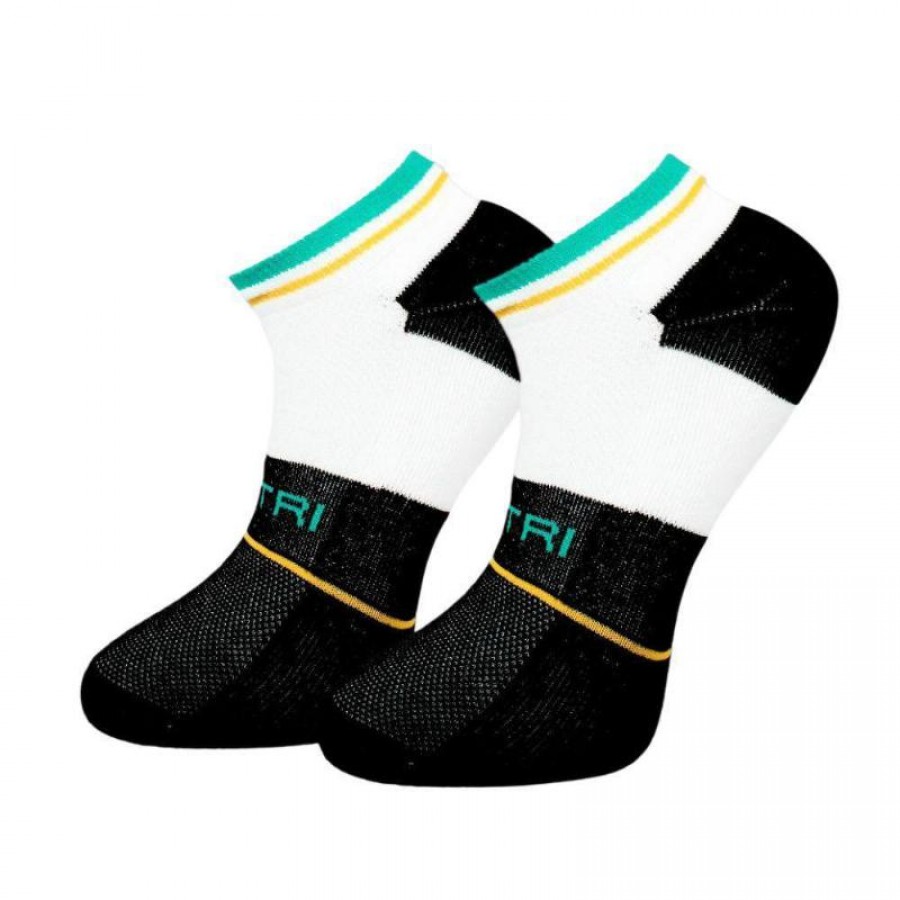 Cartri Adriano Crew White Black Socks 1 Pair  Offer + Cheap
