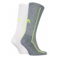 Head Performance Crew Socks White Lime Gray 2 Pairs  Offer + Cheap