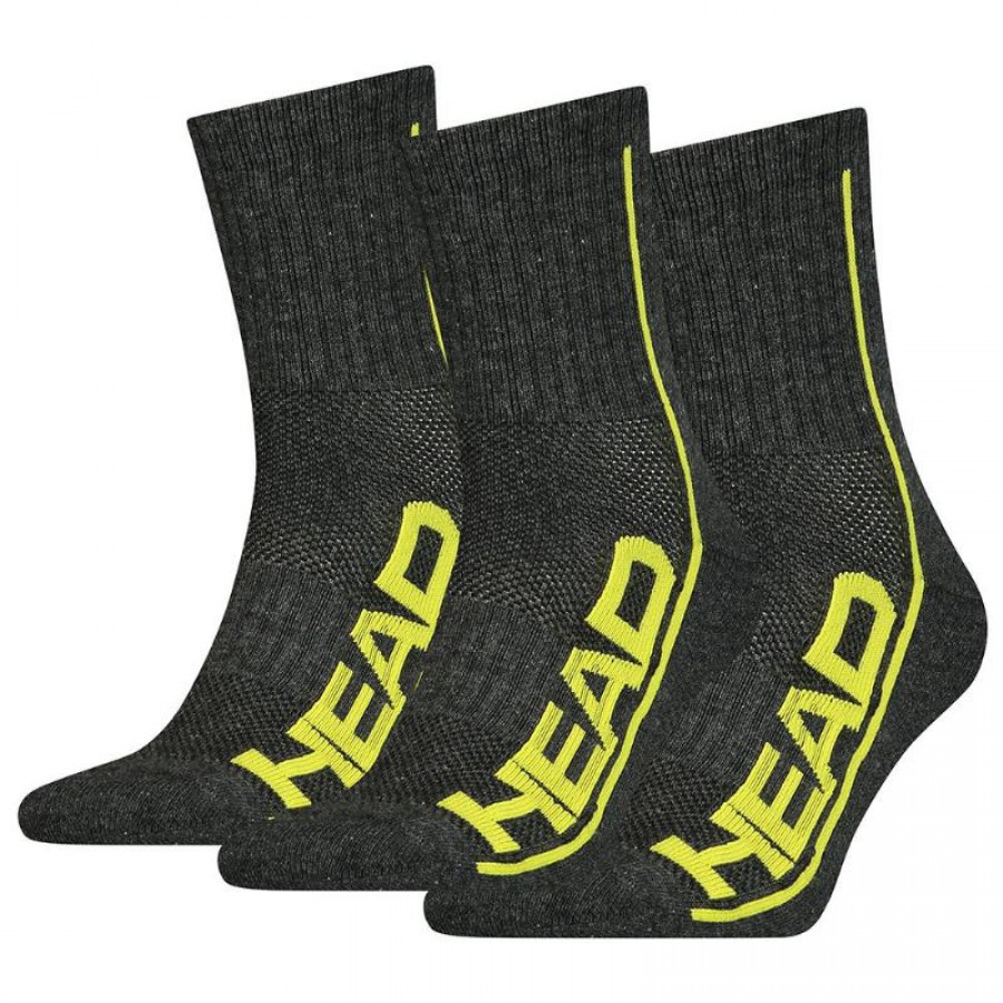 Calcetines Head Performance Short Crew Gris Lima 3 Pares  Offer + Cheap