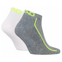 Head Performance Sneaker Socks White Gray Lime 2 Pairs  Offer + Cheap