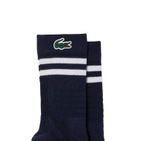 Lacoste Sport High Cut Socks Navy White 1 Pair