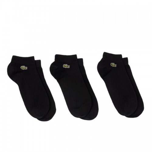 Calcetines Lacoste Sport Corte Bajo Negro 3 Pares