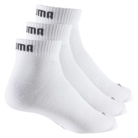 Puma Quarter White Socks 3 pairs  Offer + Cheap