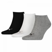 Calcetines Puma Sneaker Negro Blanco Gris 3 pares  Oferta + Barato