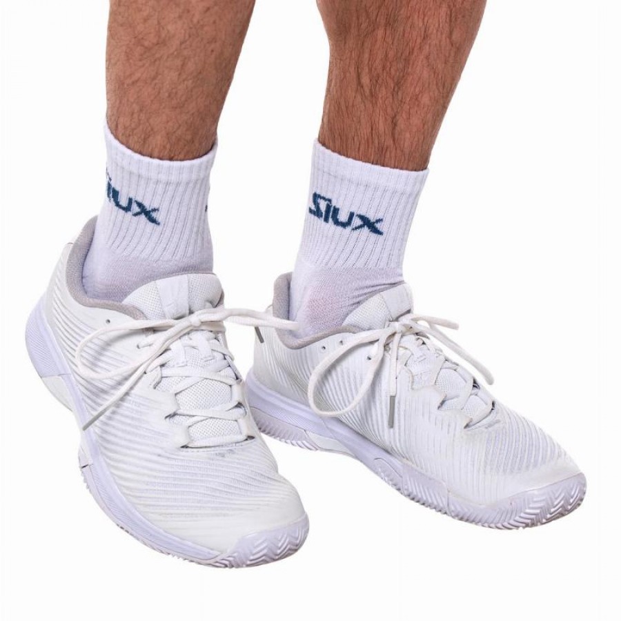 Siux Reveal Chaussettes mi-mollet blanc aigue-marine 2 paires  Offre - Pas cher