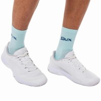 Siux Reveal Chaussettes Mi-mollet Blanc Turquoise 2 Paires  Offre - Pas cher