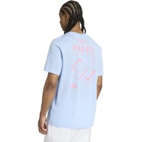 T-shirt adidas Padel Graphic Bleu Clair  Offre - Pas cher