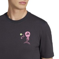 Camiseta Adidas Padel Zone Negro  Oferta + Barato