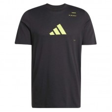 Adidas Tennis Categorie Graphic Noir Citron T-shirt