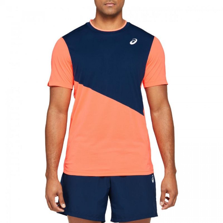 Camiseta Asics Club Coral Marino