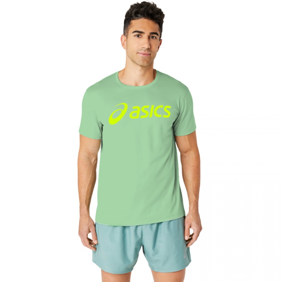 Camiseta Asics Core Celadon Light Fluorescente Amarela  Oferta + Barato