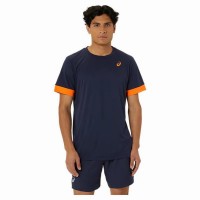 T-Shirt Asics Court Midnight Blue Orange  Oferta + Barato