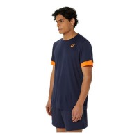 T-Shirt Asics Court Midnight Blue Orange  Oferta + Barato