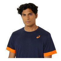 T-Shirt Asics Court Midnight Blue Orange  Oferta + Barato