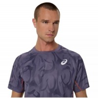 Camiseta Asics Game SS Top Gris Purpura  Offer + Cheap