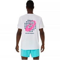 Asics Padel Court Graphic SS Top White T-Shirt  Offer + Cheap