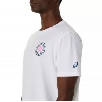 Asics Padel Court Graphic SS Top White T-Shirt  Offer + Cheap
