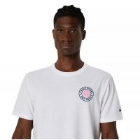 Asics Padel Court Graphic SS Top White T-Shirt  Offer + Cheap