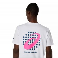 Asics Padel Court Graphic SS Top White T-Shirt  Offer + Cheap