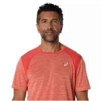 Camiseta Asics Road SS Top Coral Arena  Oferta + Barato