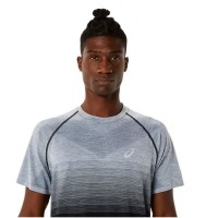 Camiseta Asics Seamless SS Top Negro Performance Gris  Offer + Cheap