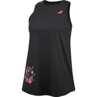 Camiseta Babolat Cotton Negro Rosa