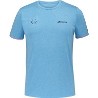 Babolat Juan Lebron Maglietta Blu Rosa  Offerta + Economico