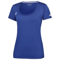 Camiseta Babolat Play Capsleeve Azul Blanco Junior