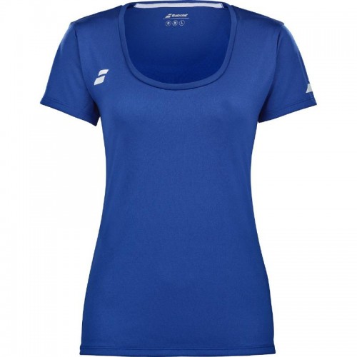 Camiseta Babolat Play Capsleeve Azul Mujer