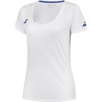 Camiseta Babolat Play Capsleeve Blanco Mujer