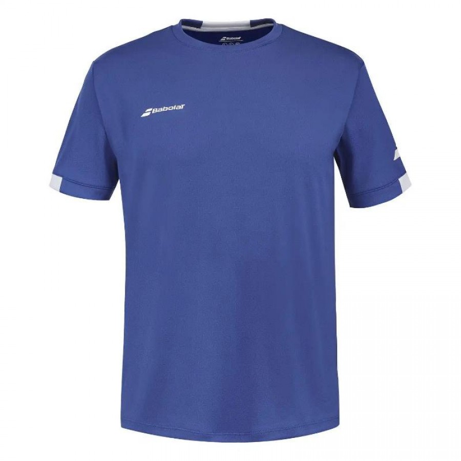 Camiseta Babolat Play Crew Neck Azul Junior